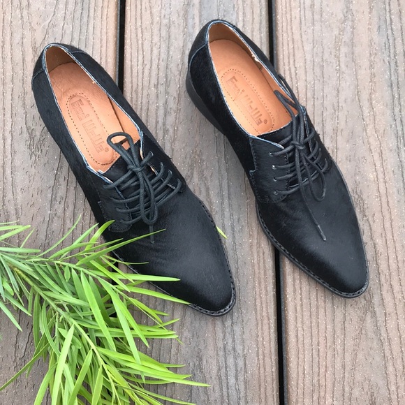 Anthropologie Gee Wawa Pony Hair Oxfords - Picture 3 of 8